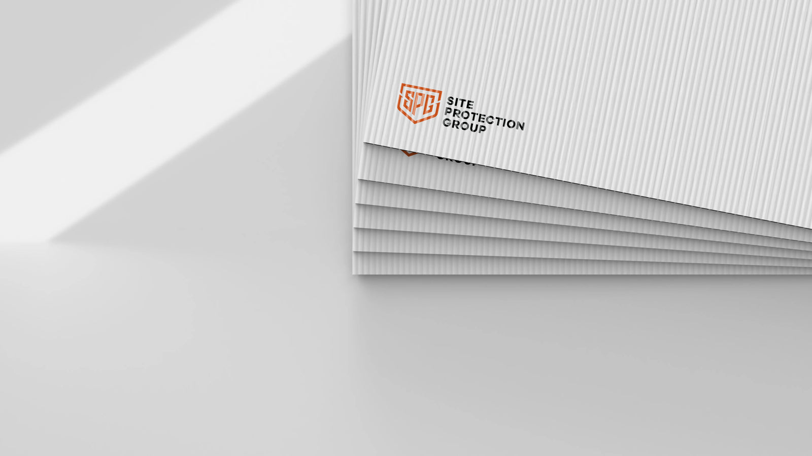 Corflute protection sheet for construction site surface protection